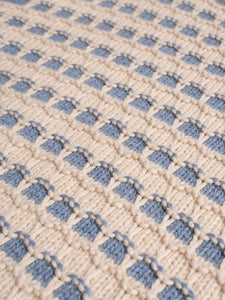 Gerd Striped Knit Sweater, Blue/Beige