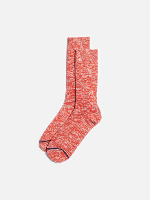 Women Chunky Socks Red Melange, Såininorden