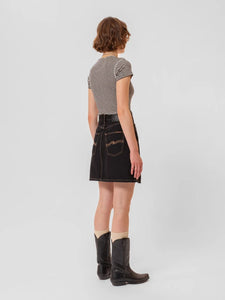 Molly Western Denim Skirt, Black