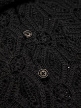Ladda upp bild till gallerivisning, Anita Crochet Cardigan, Black
