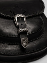 Ladda upp bild till gallerivisning, Western Leather Saddle Bag, Black
