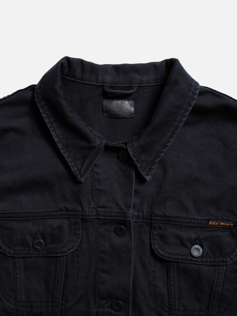 Berit Denim Jacket, Asphalt Black