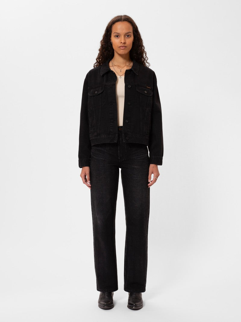 Berit Denim Jacket, Asphalt Black