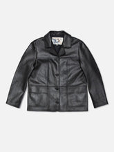 Ladda upp bild till gallerivisning, Saga Leather Blazer, Black
