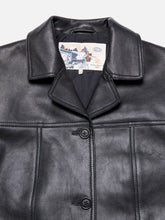 Ladda upp bild till gallerivisning, Saga Leather Blazer, Black
