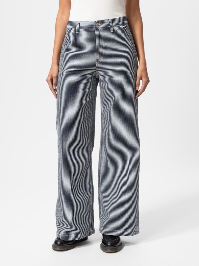 Inez Striped Pants Blue/Offwhite