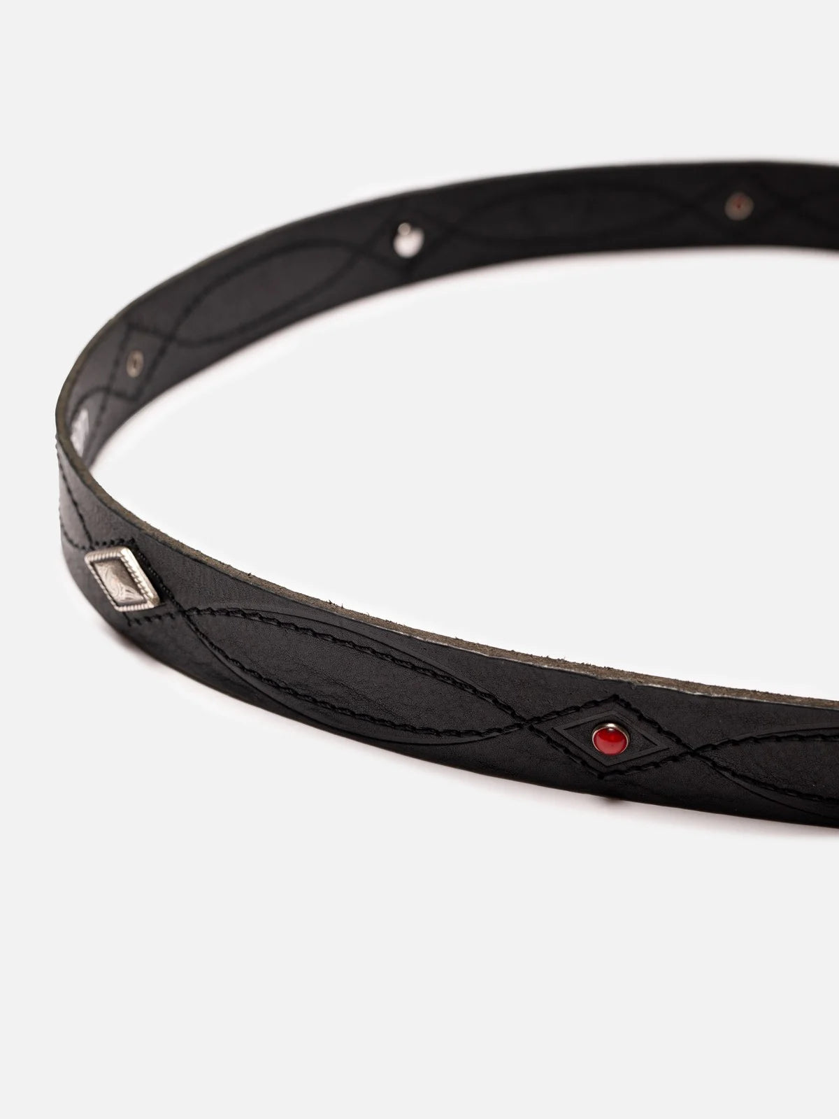 Western Embellished Belt, Black