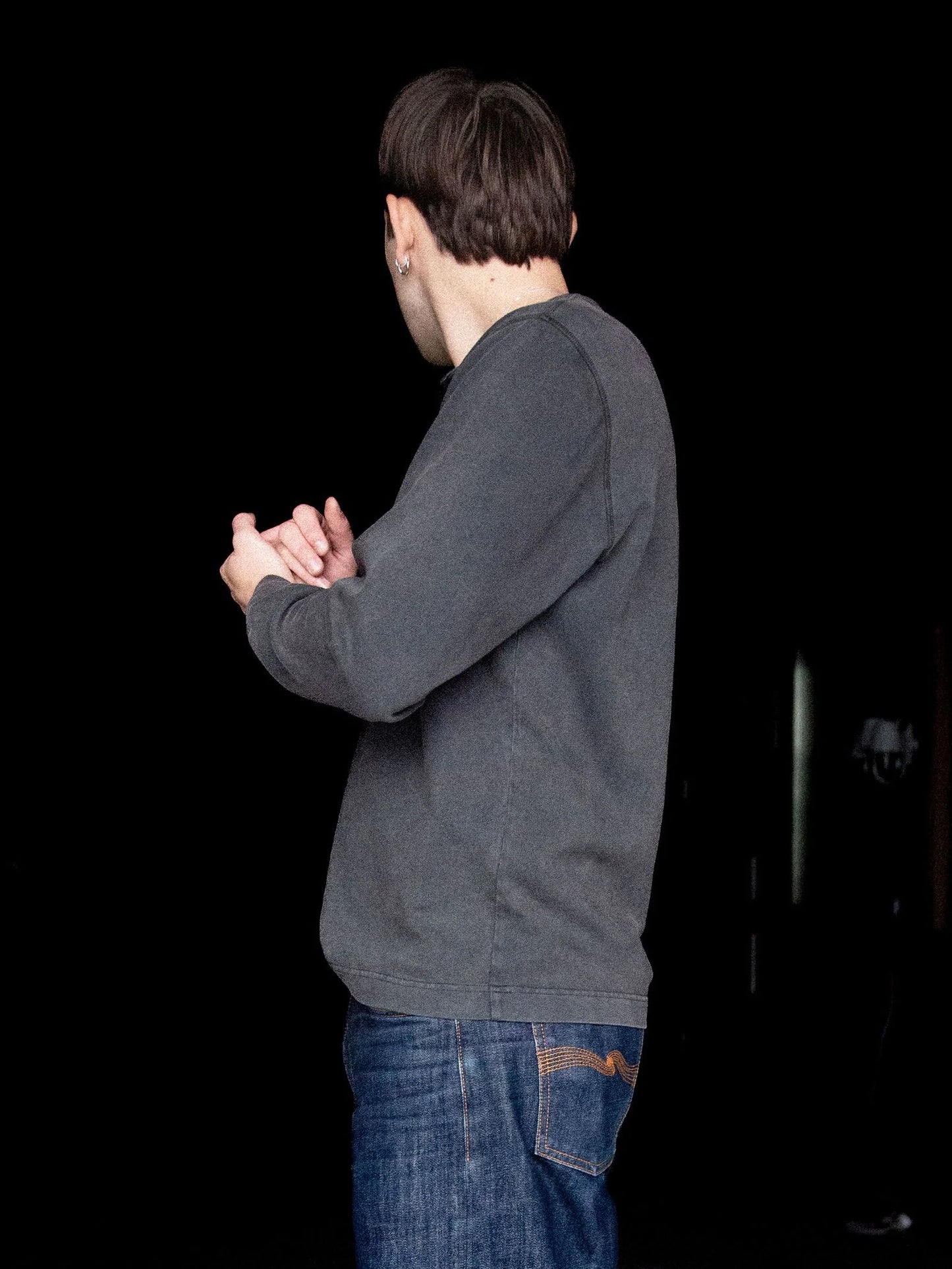 LS Henley Washed, Antracite