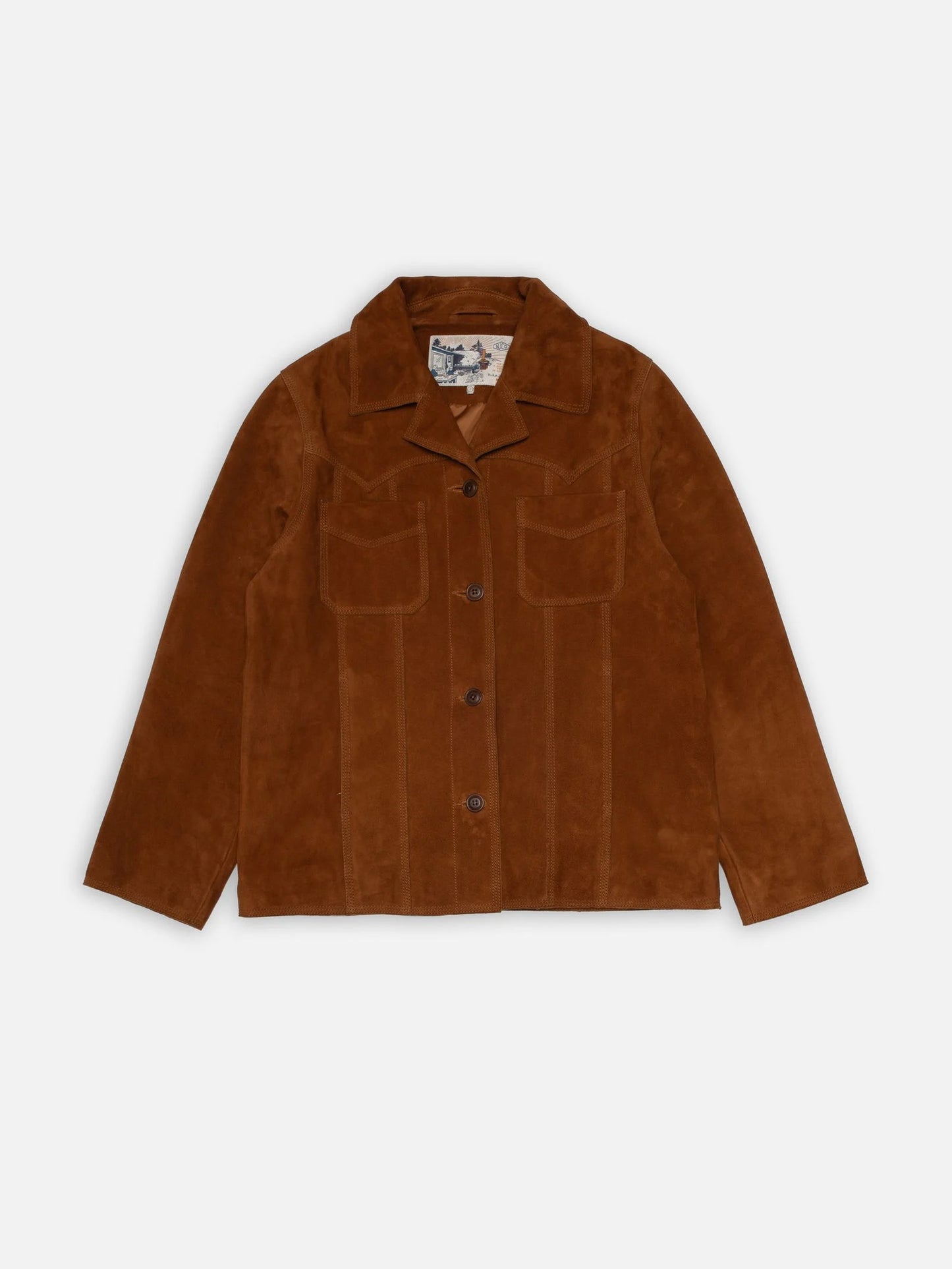 Peggy Suede Jacket, Cognac