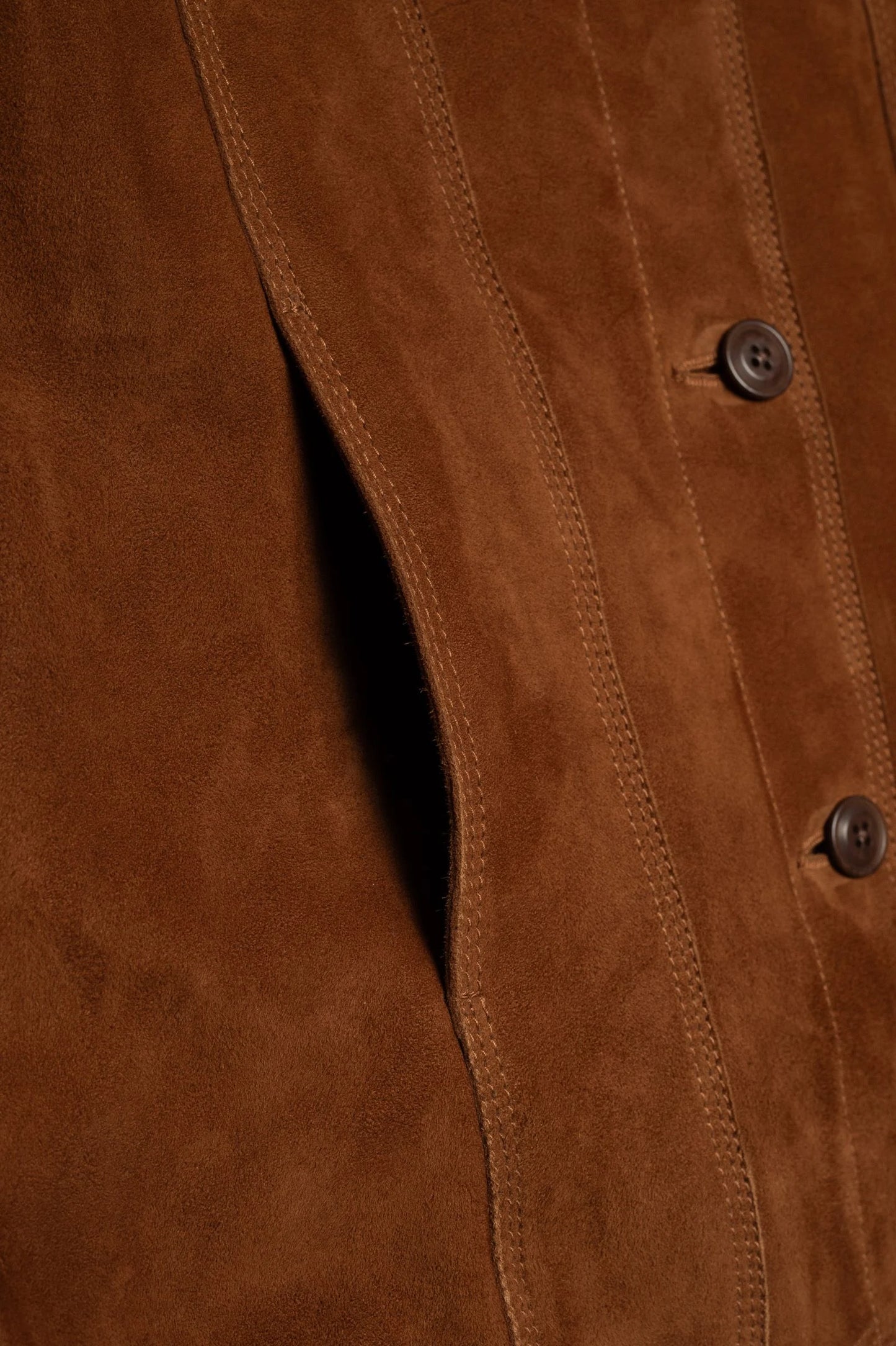 Peggy Suede Jacket, Cognac