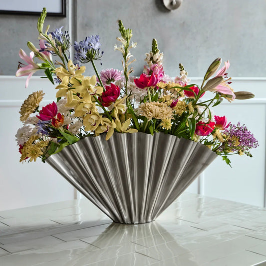 Vase Flood Silver Finish, House Doctor, Såininorden