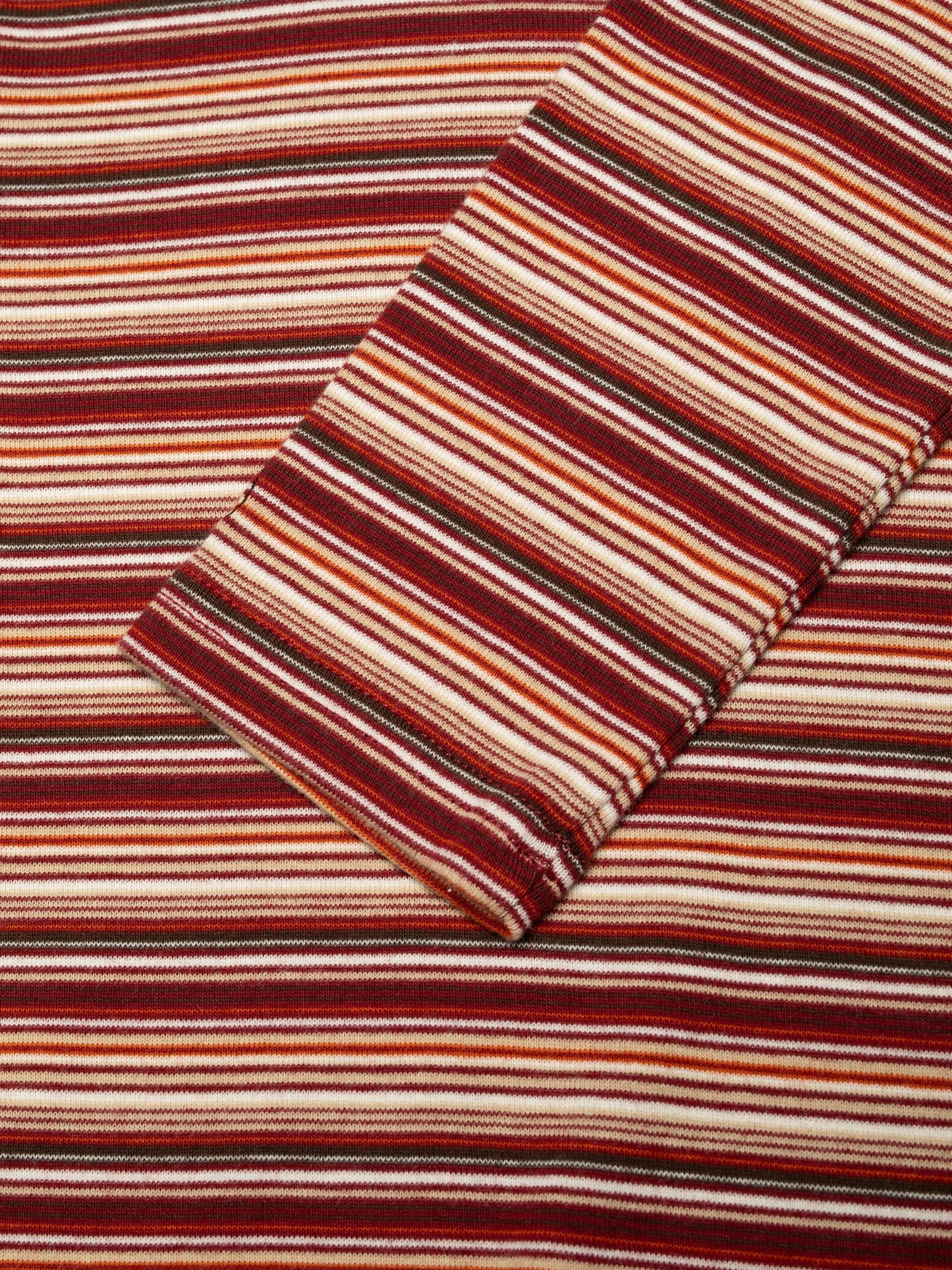 Jessy LS T-Shirt Striped Rib, Wine