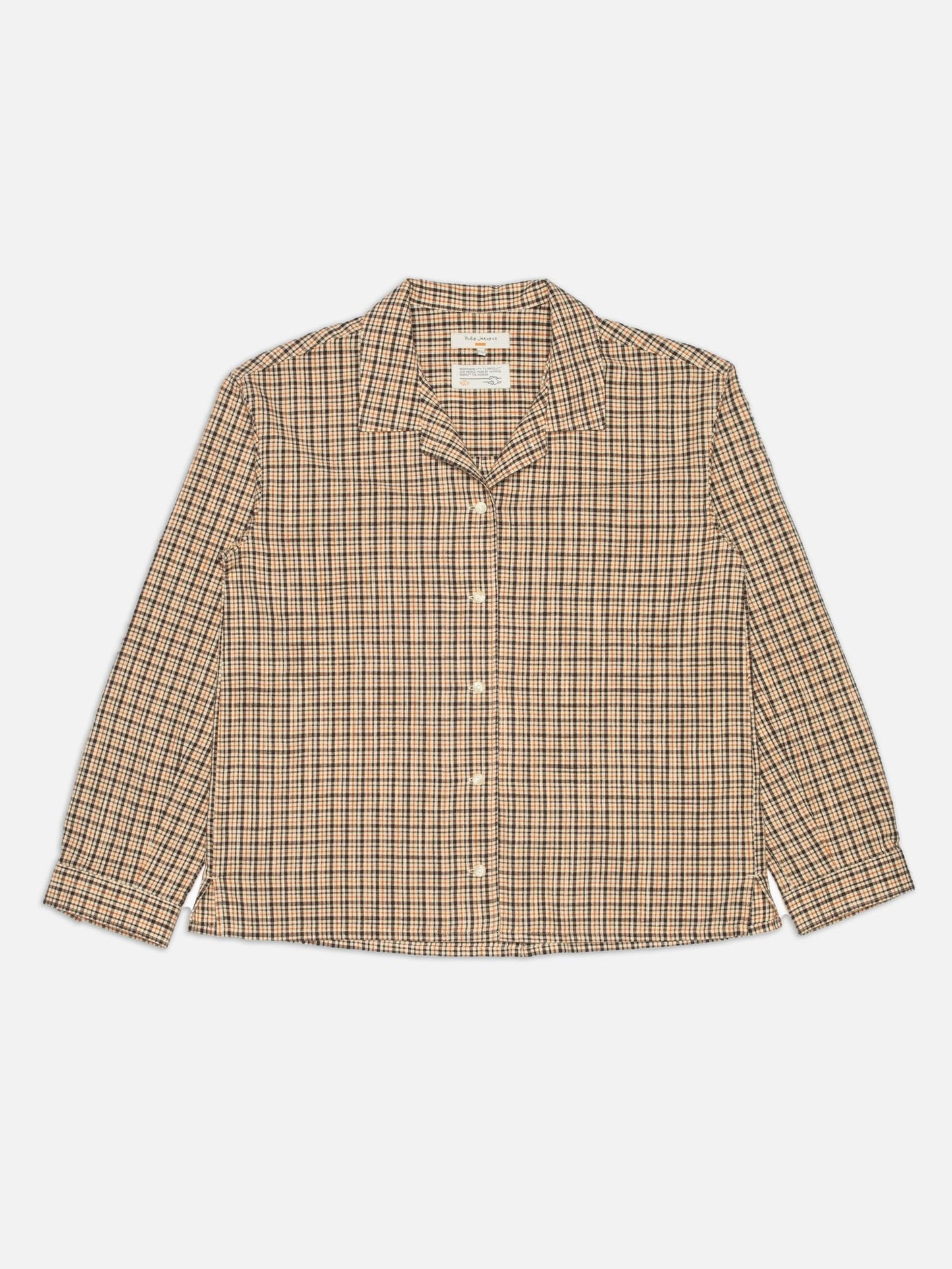 Juni Checked Shirt Brown, Nudie Jeans, Såininorden