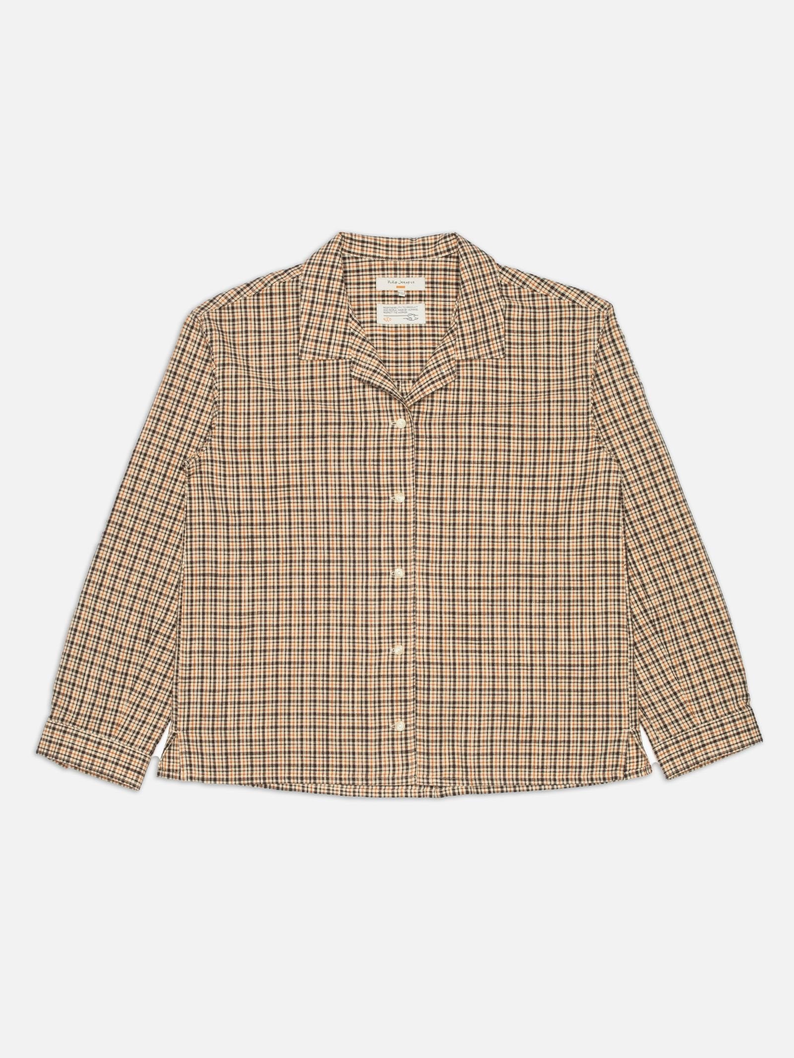Juni Checked Shirt Brown, Nudie Jeans, Såininorden