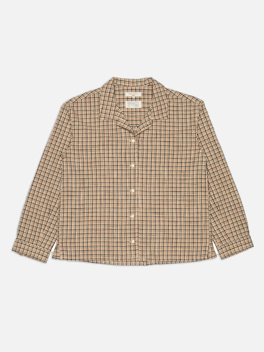 Juni Checked Shirt Brown, Nudie Jeans, Såininorden