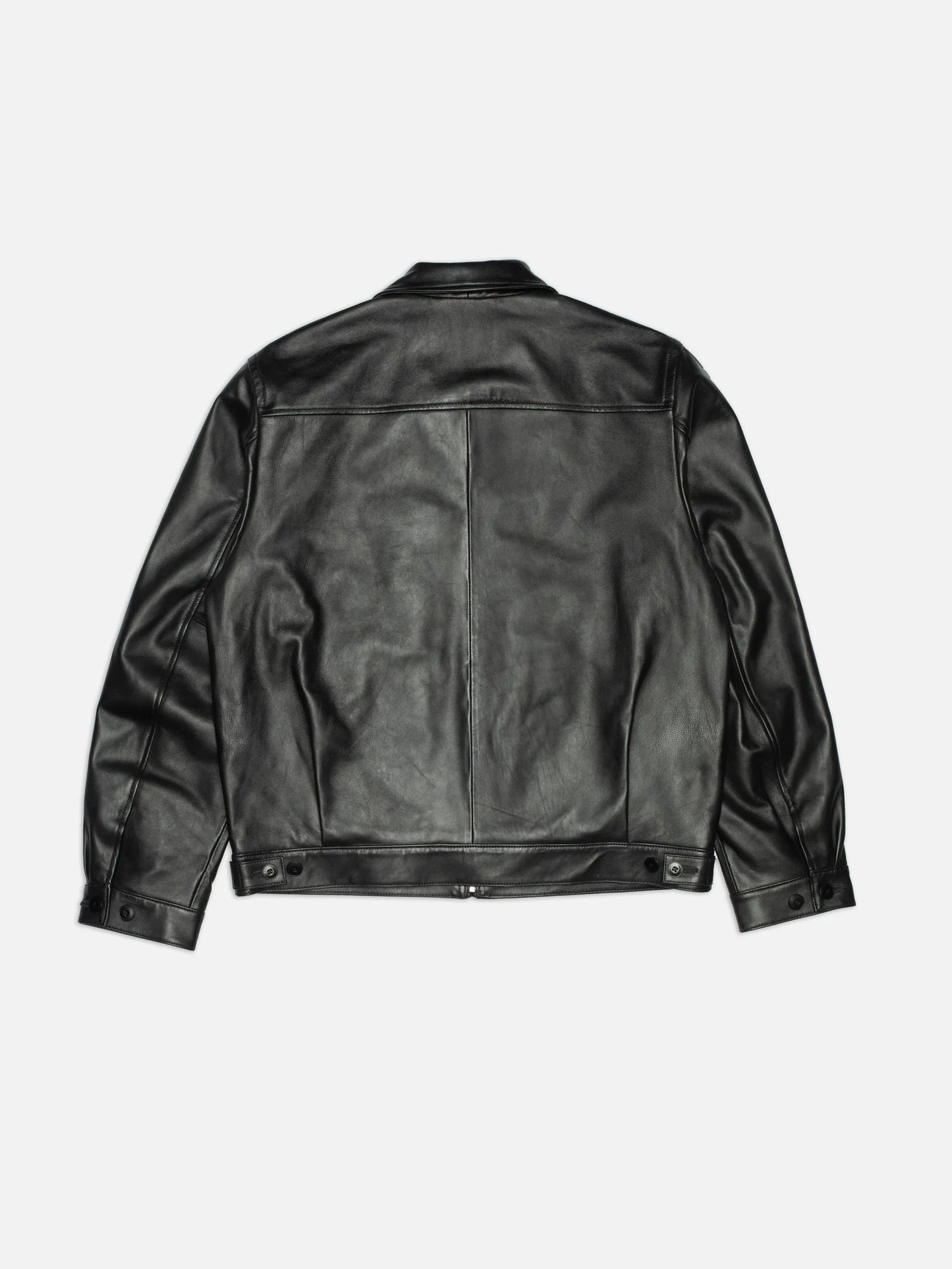Blake Zip Jacket Leather, Black