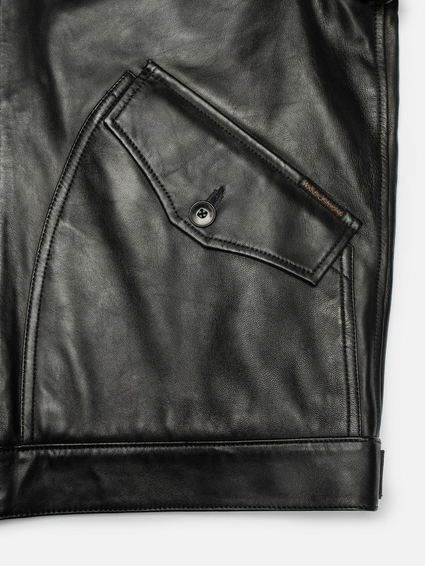 Blake Zip Jacket Leather, Black