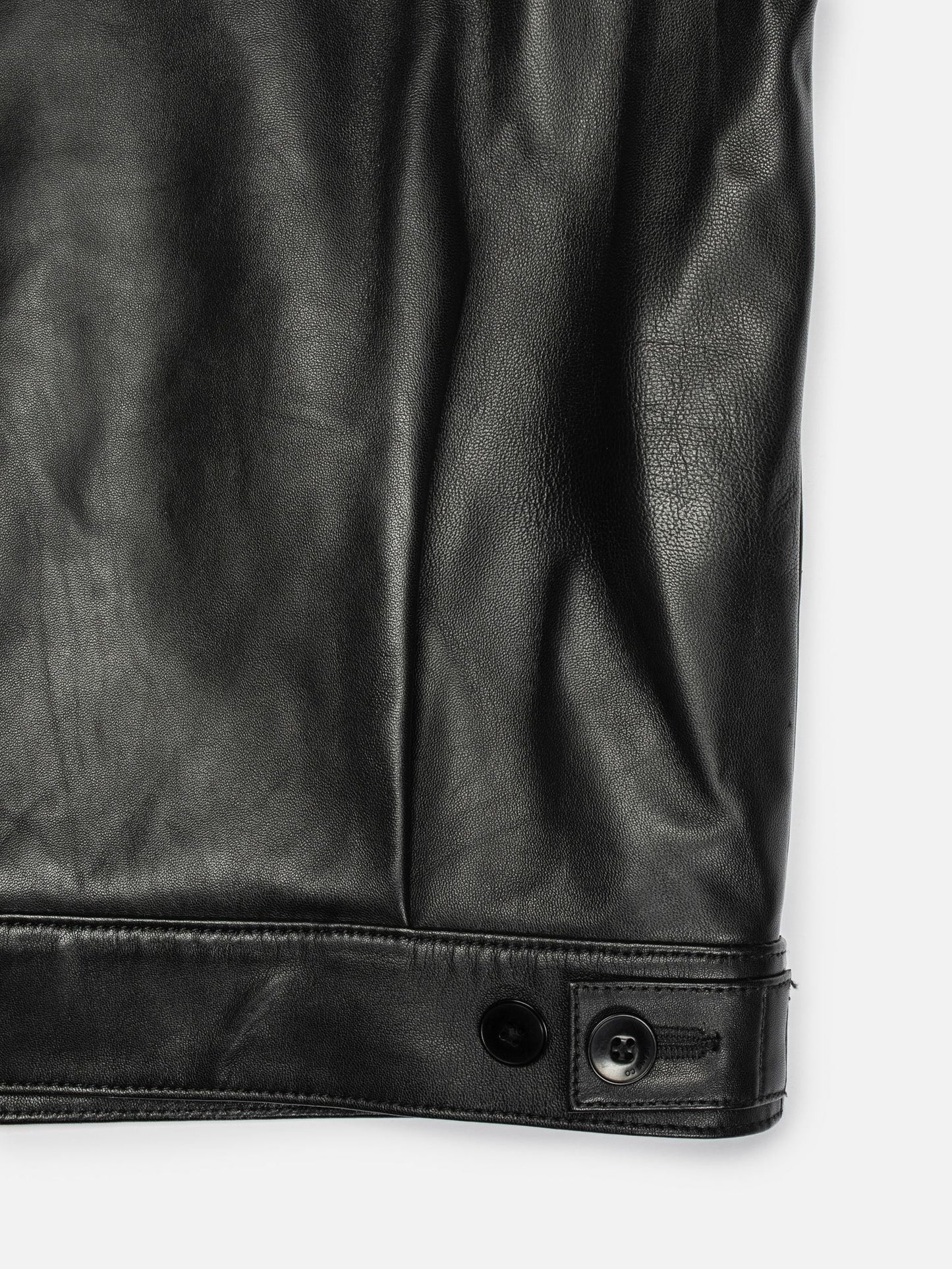 Blake Zip Jacket Leather, Black