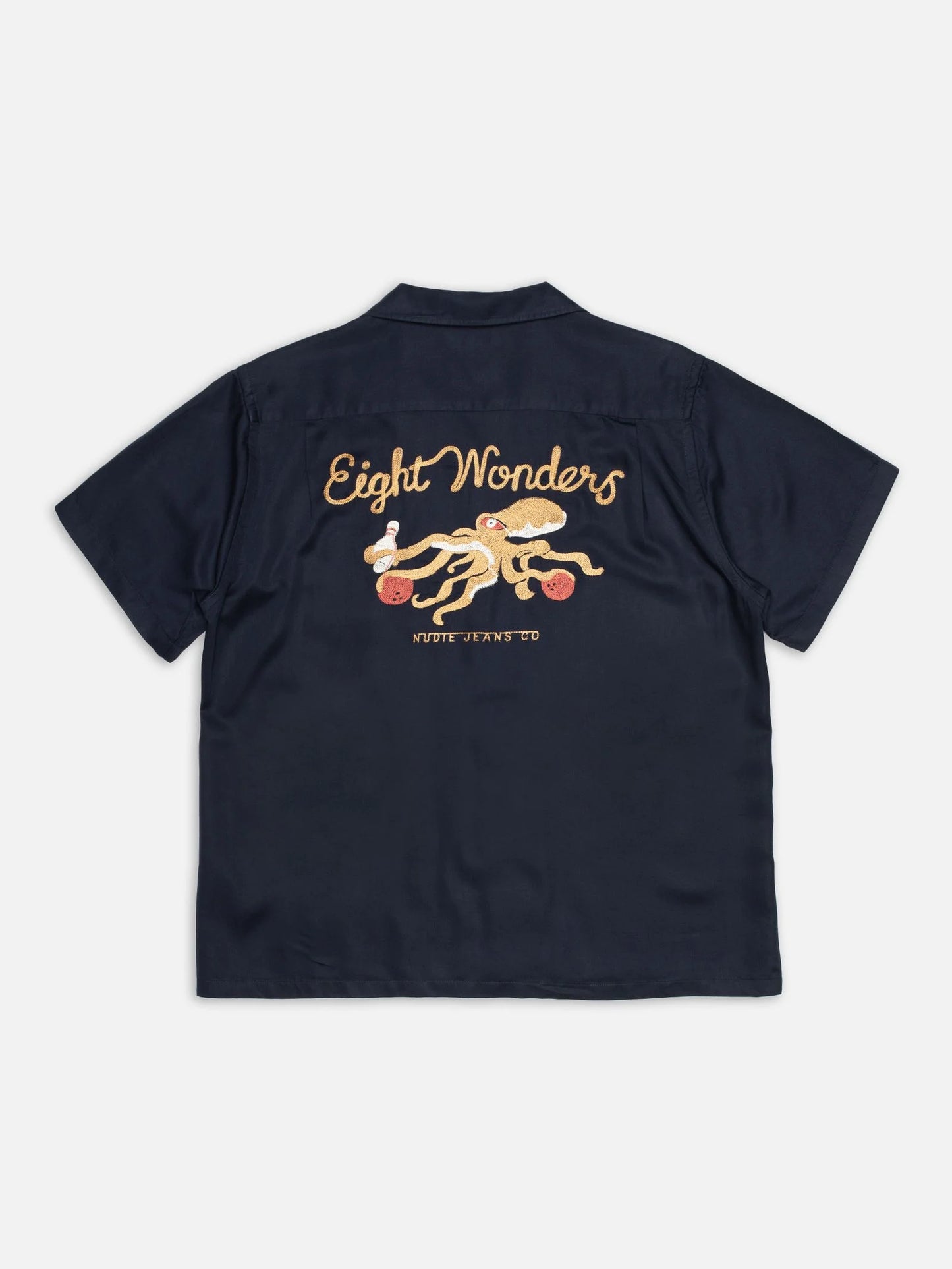 Arthur Bowling Shirt 8 Wonders, Navy
