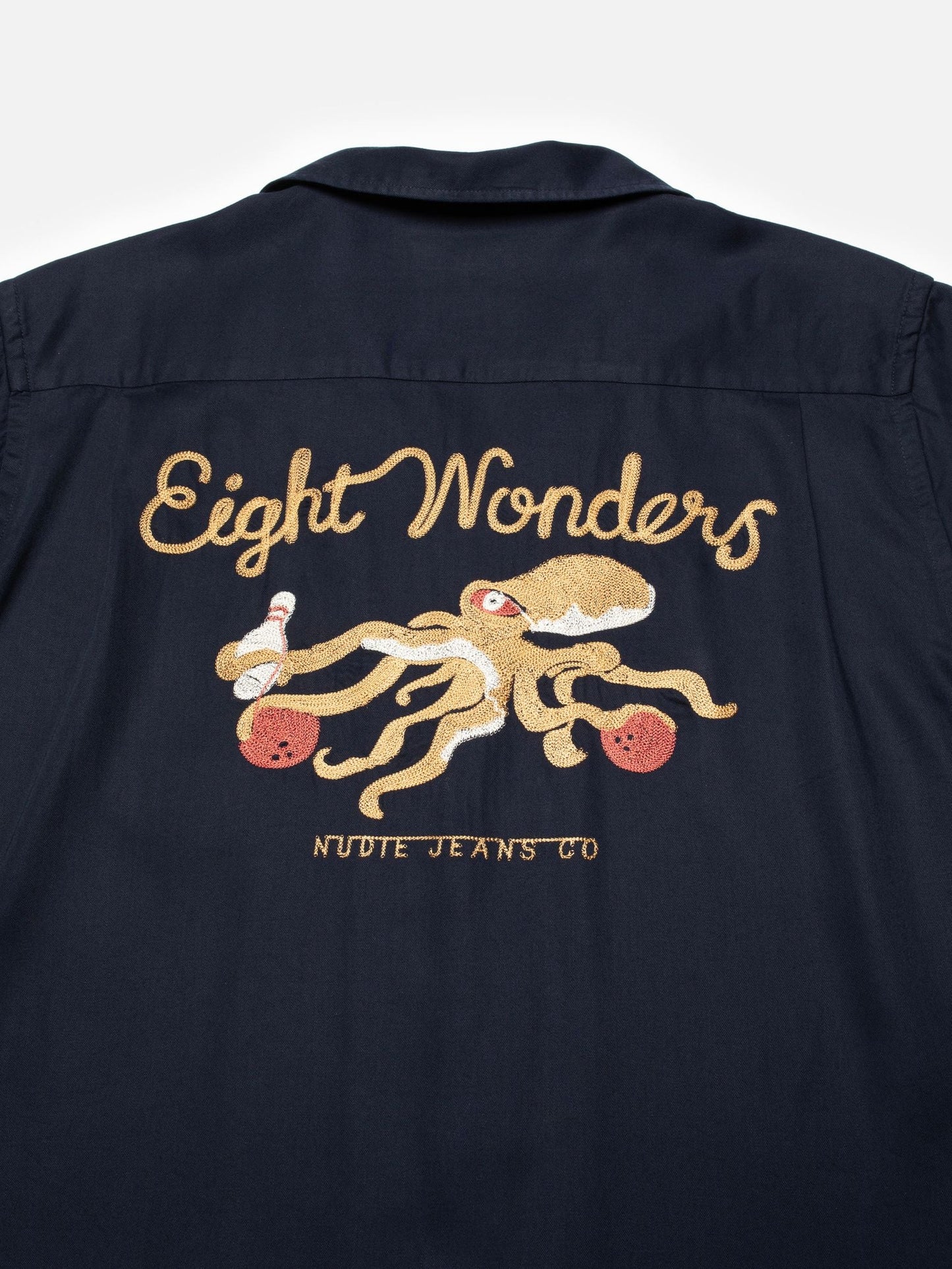 Arthur Bowling Shirt 8 Wonders, Navy