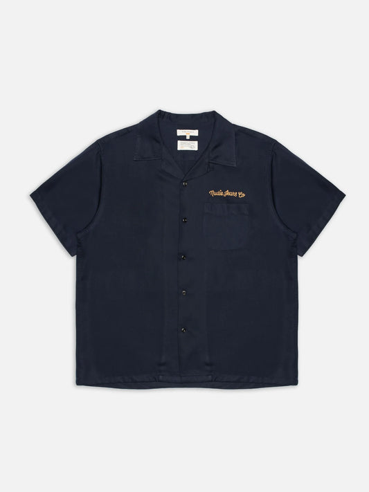 Arthur Bowling Shirt 8 Wonders, Navy