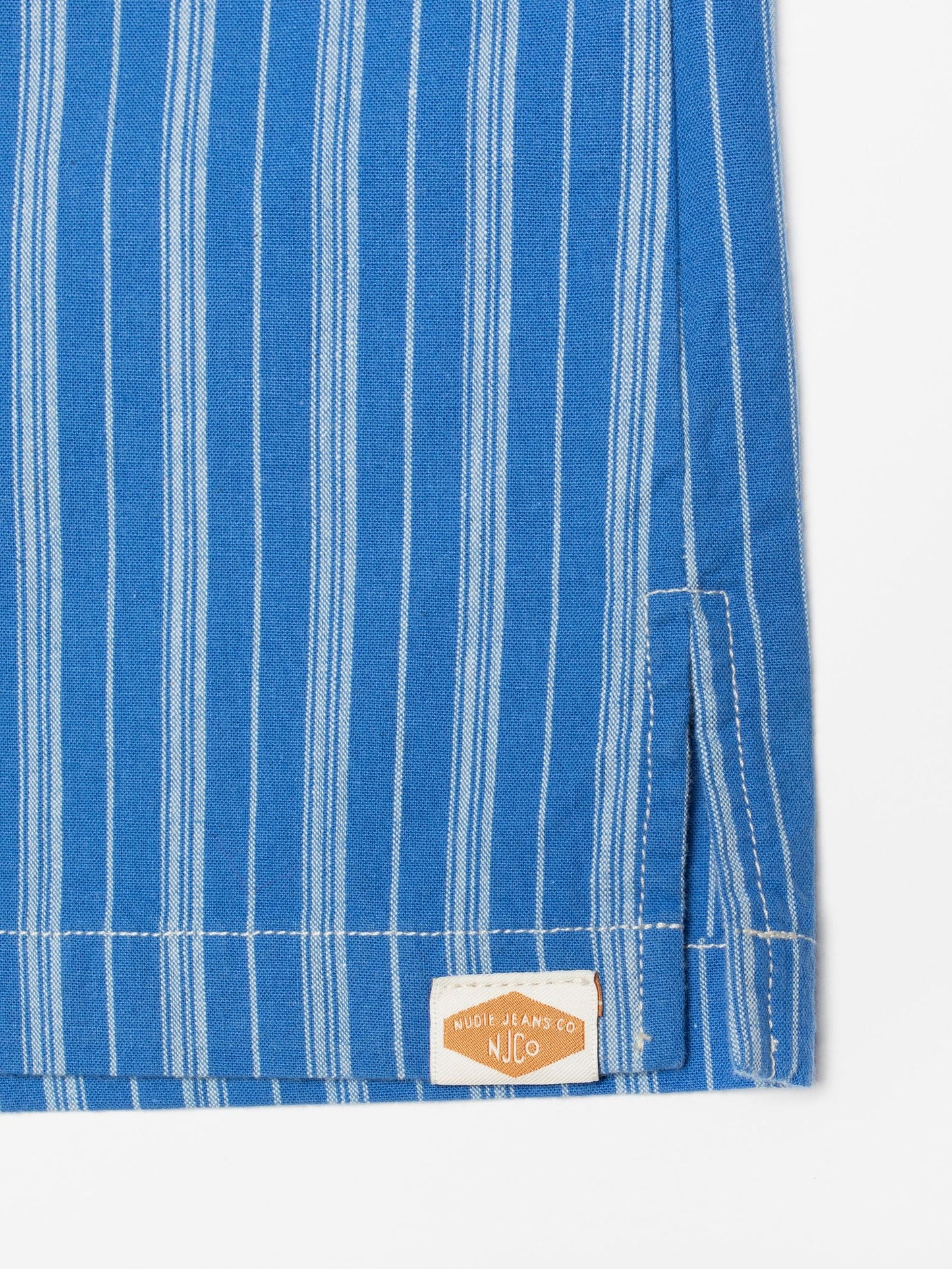 Jutta Shirt, Striped Blue/Offwhite