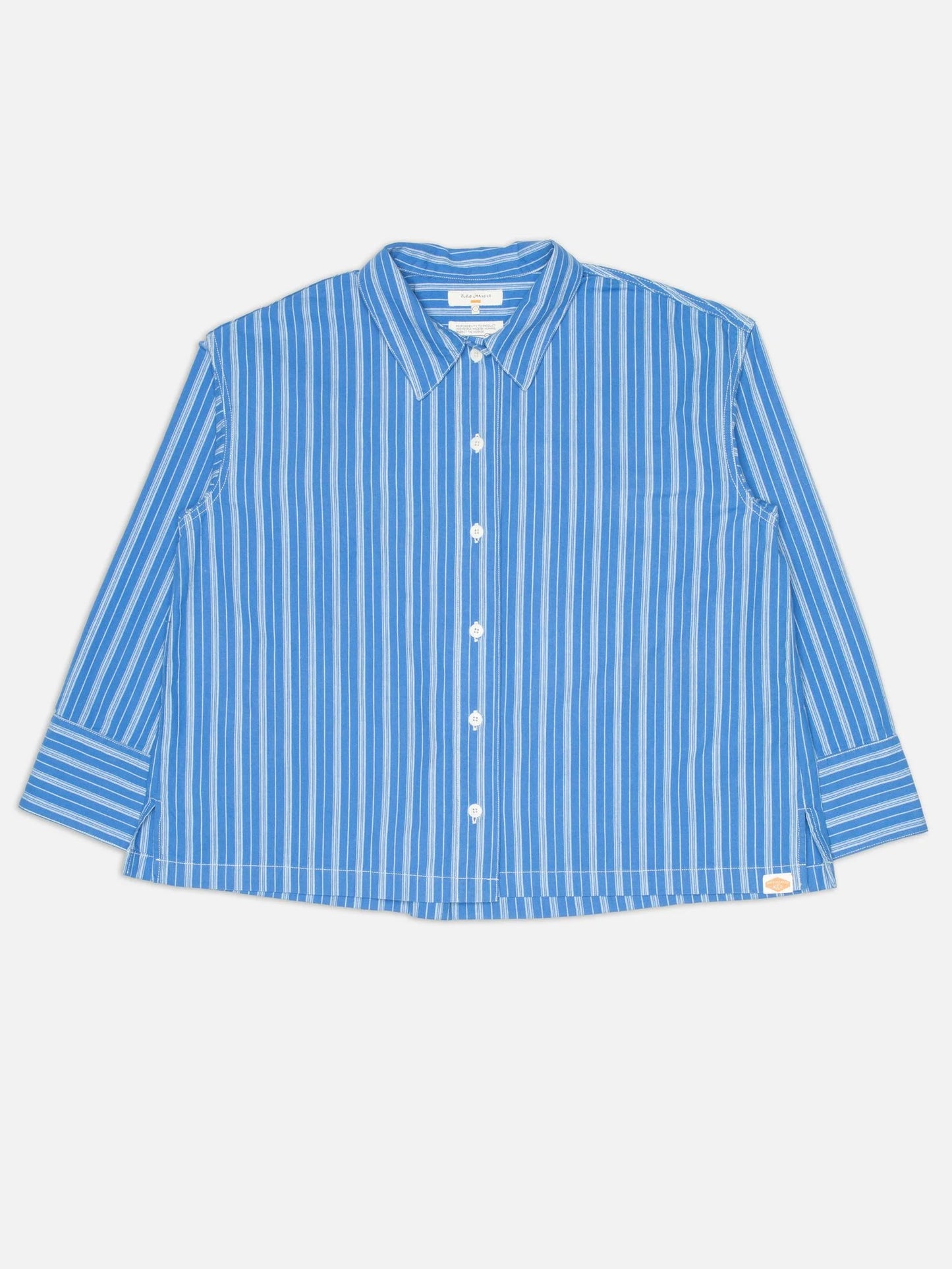 Jutta Shirt Striped Blue/Offwhite, Nudie Jeans, Såininorden
