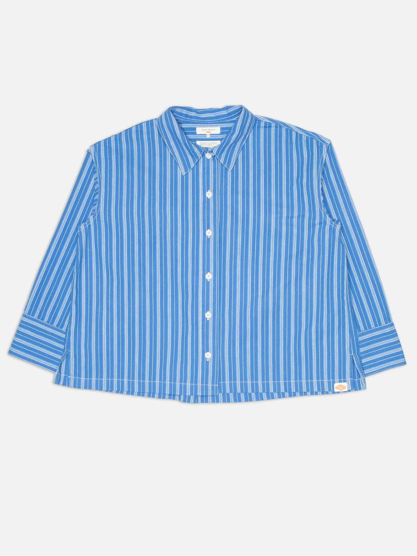Jutta Shirt Striped Blue/Offwhite, Nudie Jeans, Såininorden