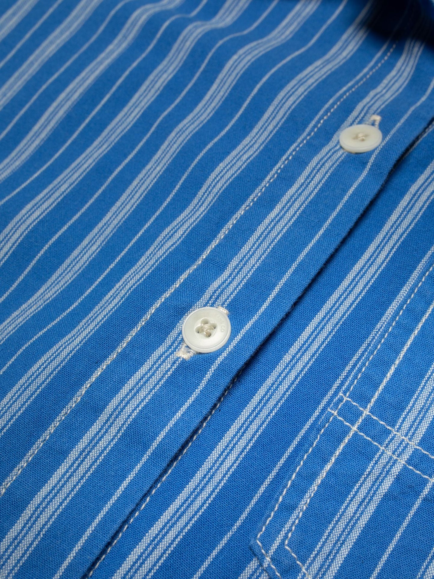 Danielle Dress, Striped Blue/Offwhite