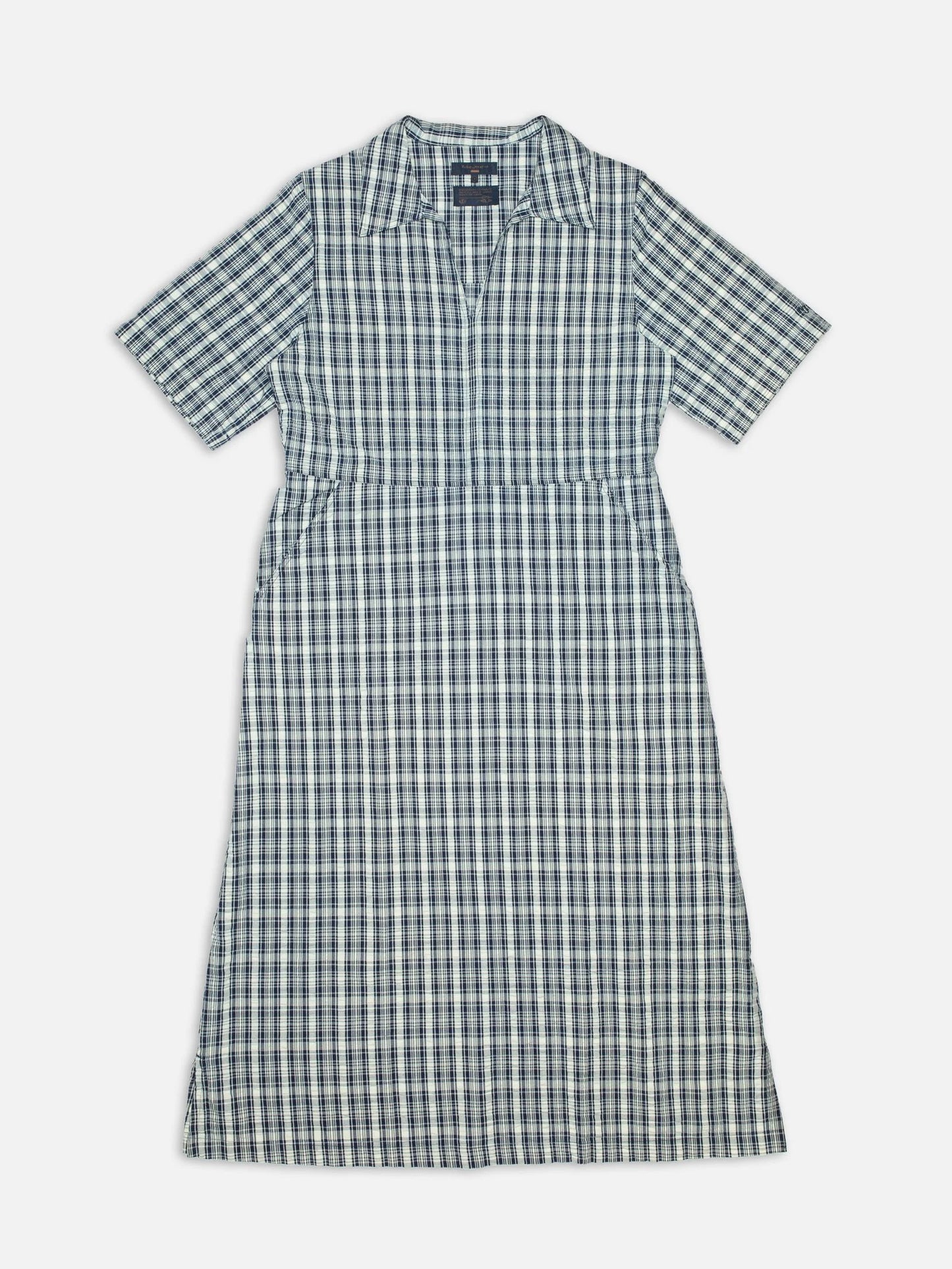 Ronja Dress Indigo Seersucker Blue/Offwhite, Nudie Jeans, Såininorden