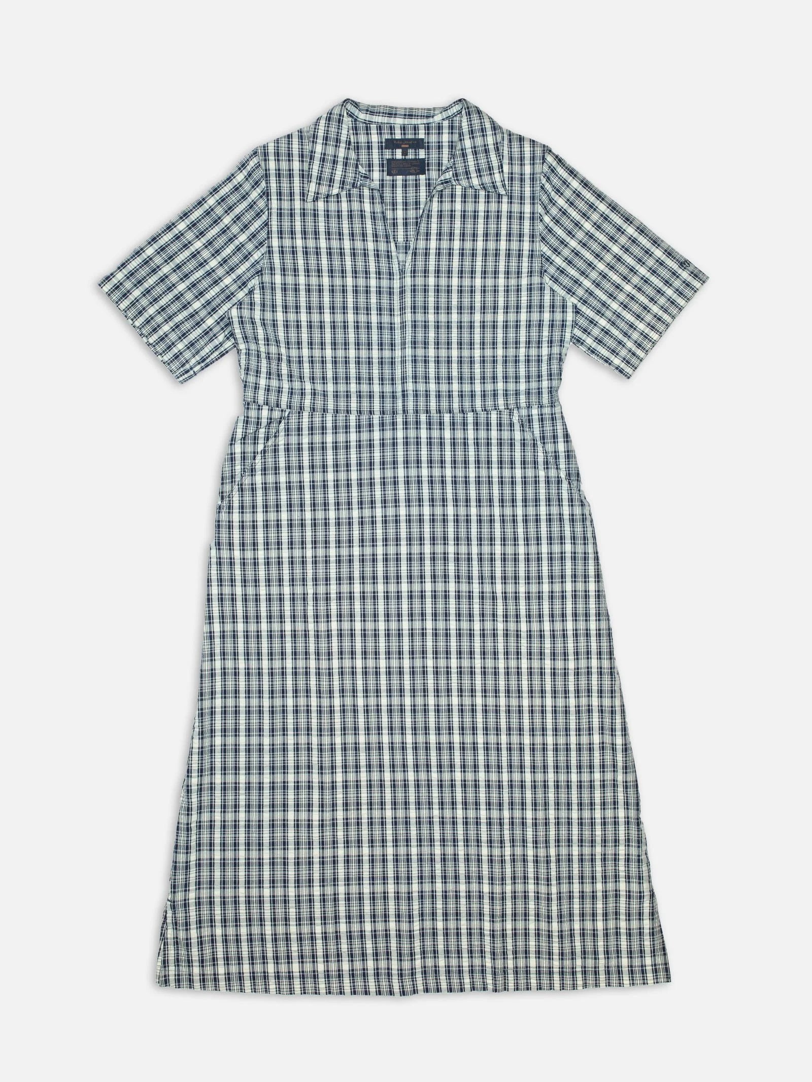 Ronja Dress Indigo Seersucker Blue/Offwhite, Nudie Jeans, Såininorden