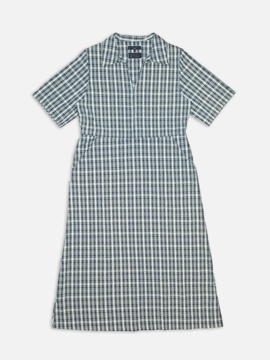 Ronja Dress Indigo Seersucker Blue/Offwhite, Nudie Jeans, Såininorden