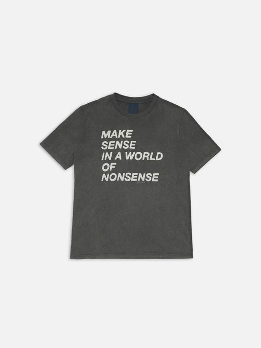 Joni T-shirt Make Sense Antracite, Nudie Jeans, Såininorden