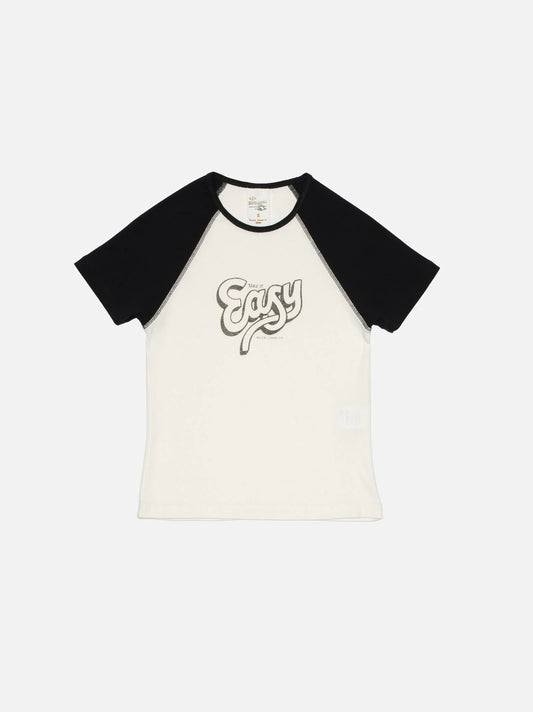 Eve T-shirt Take It Easy Offwhite/Black, Nudie Jeans, Såininorden