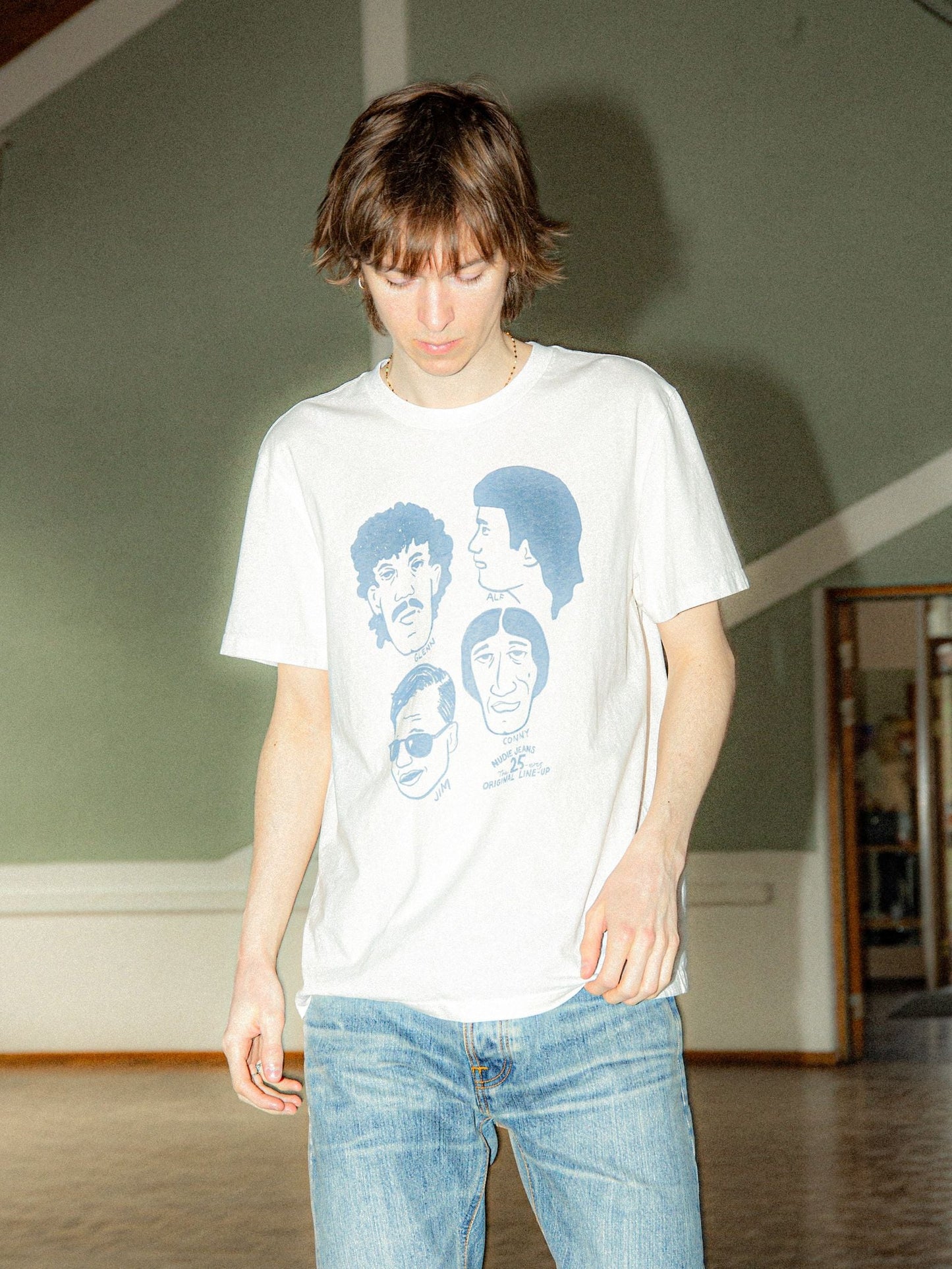 Roy T-shirt Fab Four, Chalk White