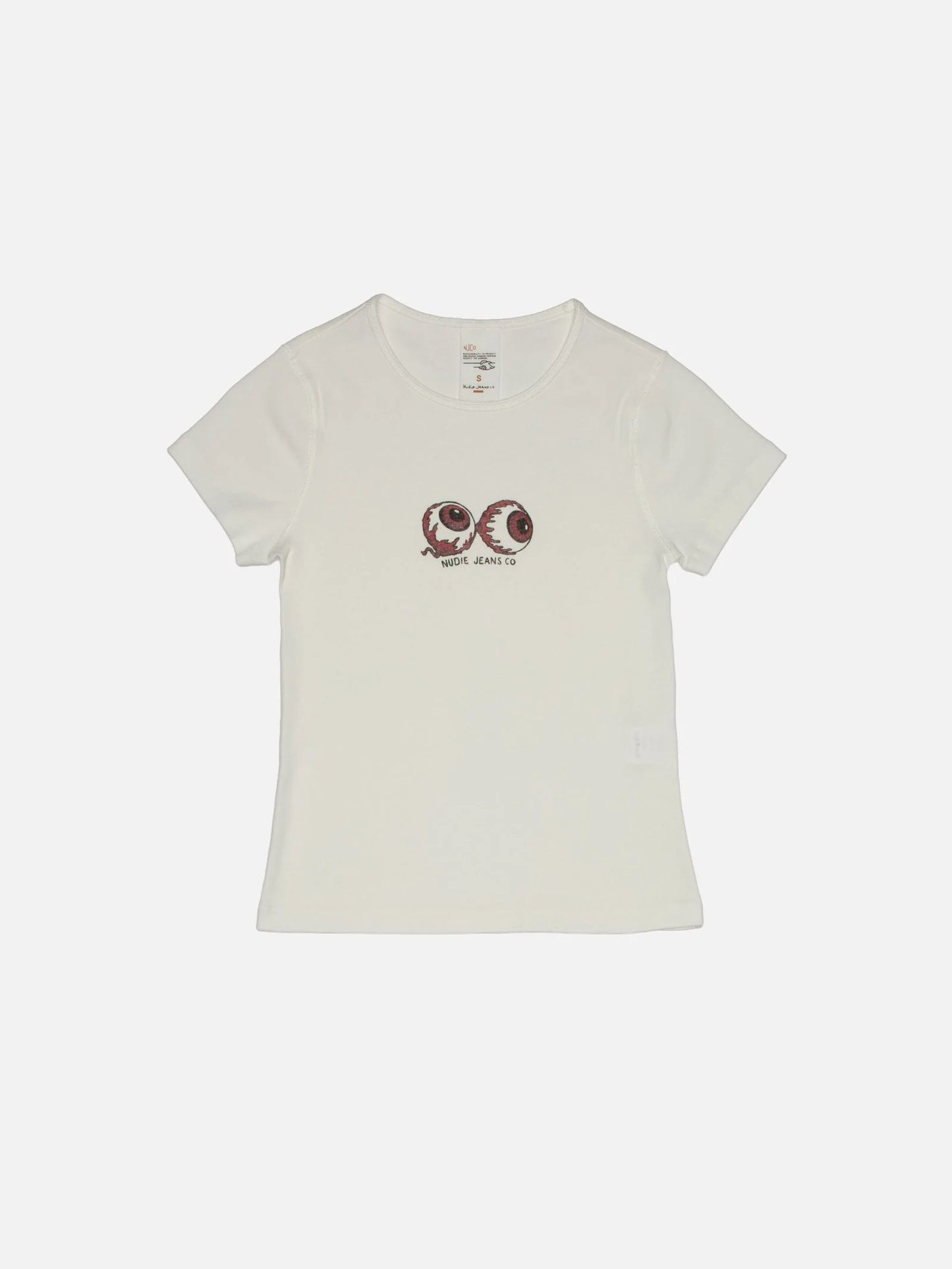Eve T-shirt Eyeballs Offwhite, Nudie Jeans, Såininorden