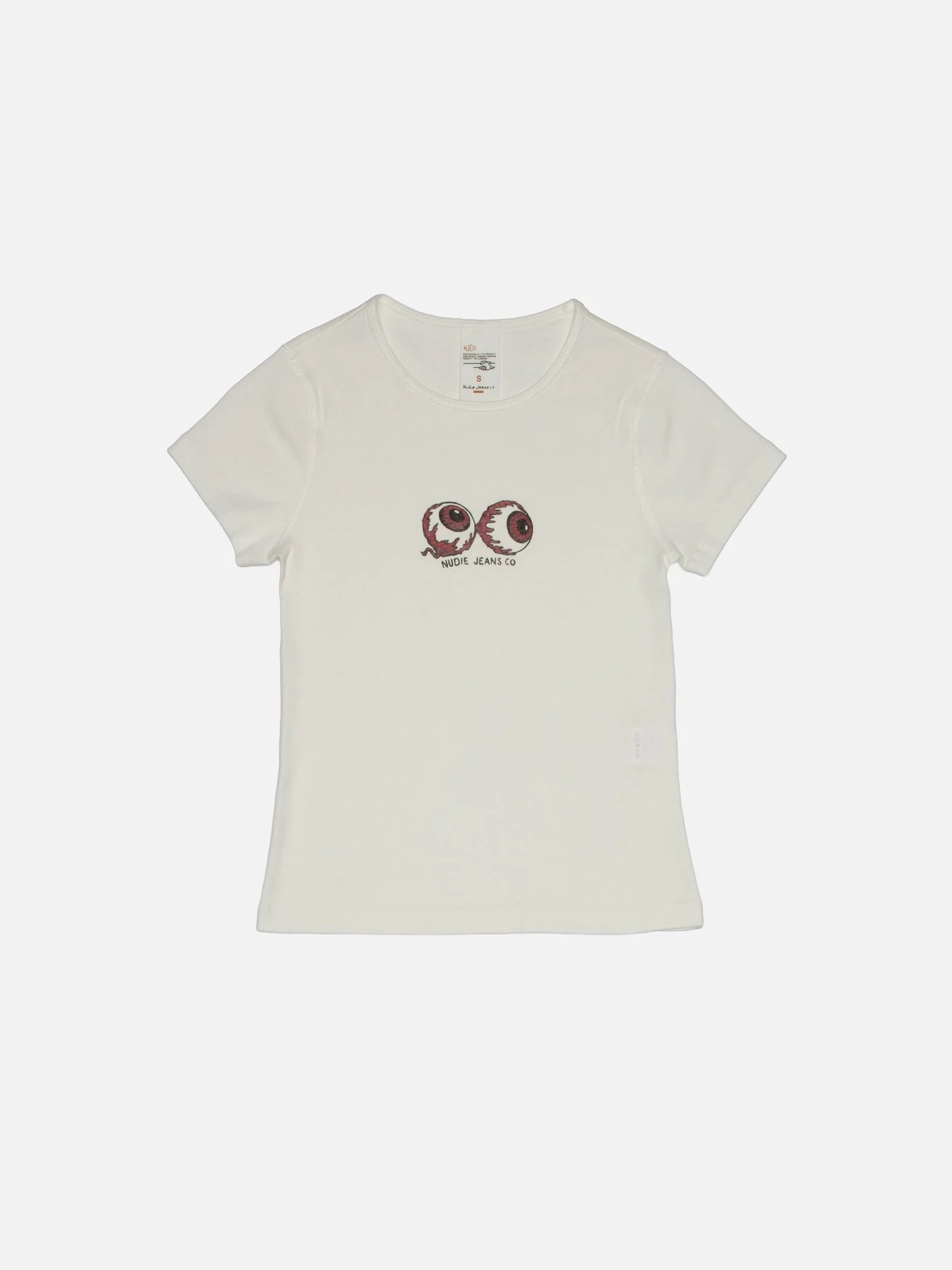 Eve T-shirt Eyeballs Offwhite, Nudie Jeans, Såininorden