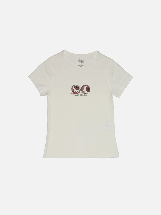 Eve T-shirt Eyeballs Offwhite, Nudie Jeans, Såininorden