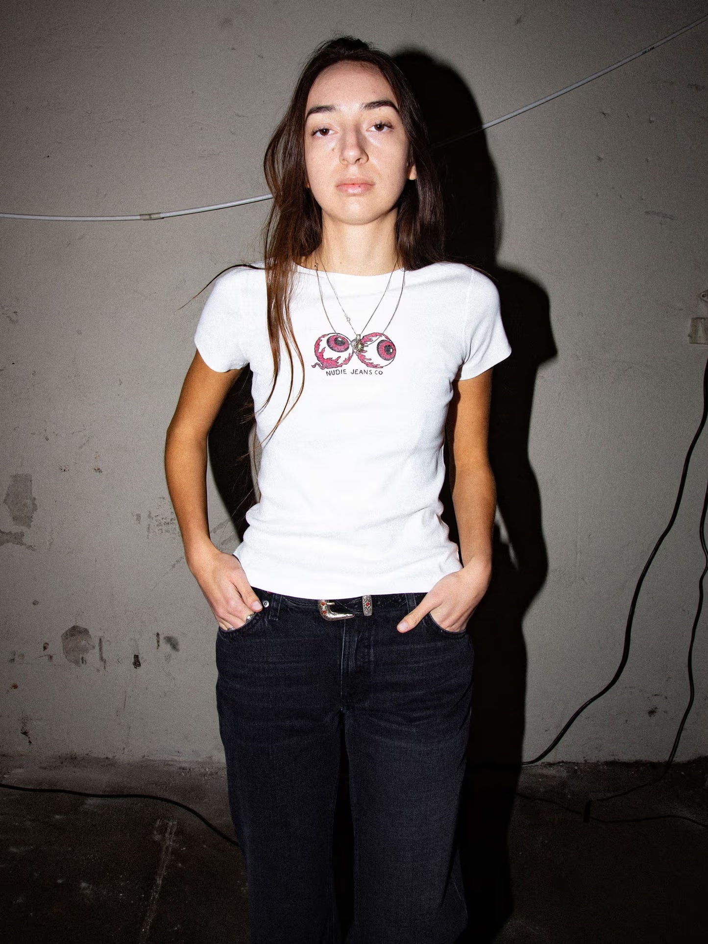 Eve T-shirt Eyeballs, Offwhite