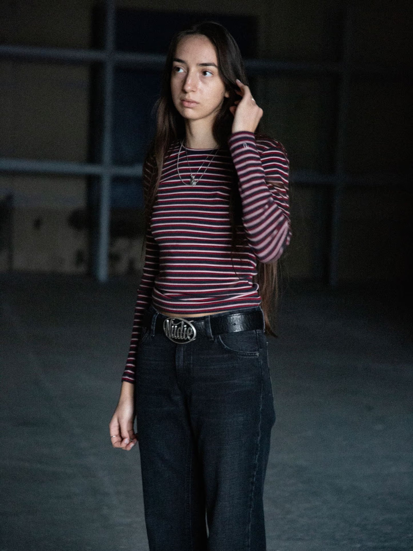 Jessy LS T-shirt Striped Rib, Multi