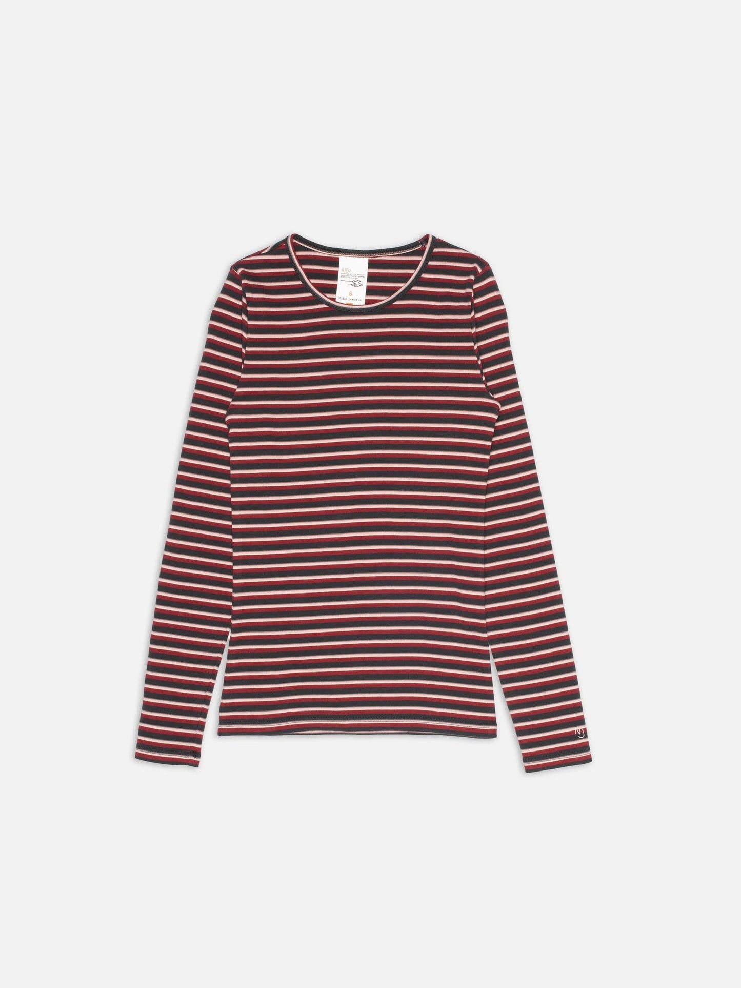 Jessy LS T-shirt Striped Rib Multi, Nudie Jeans, Såininorden