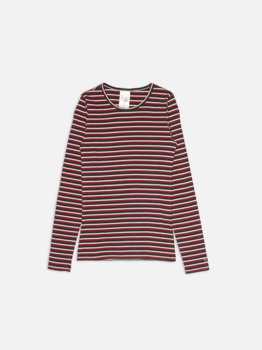 Jessy LS T-shirt Striped Rib Multi, Nudie Jeans, Såininorden