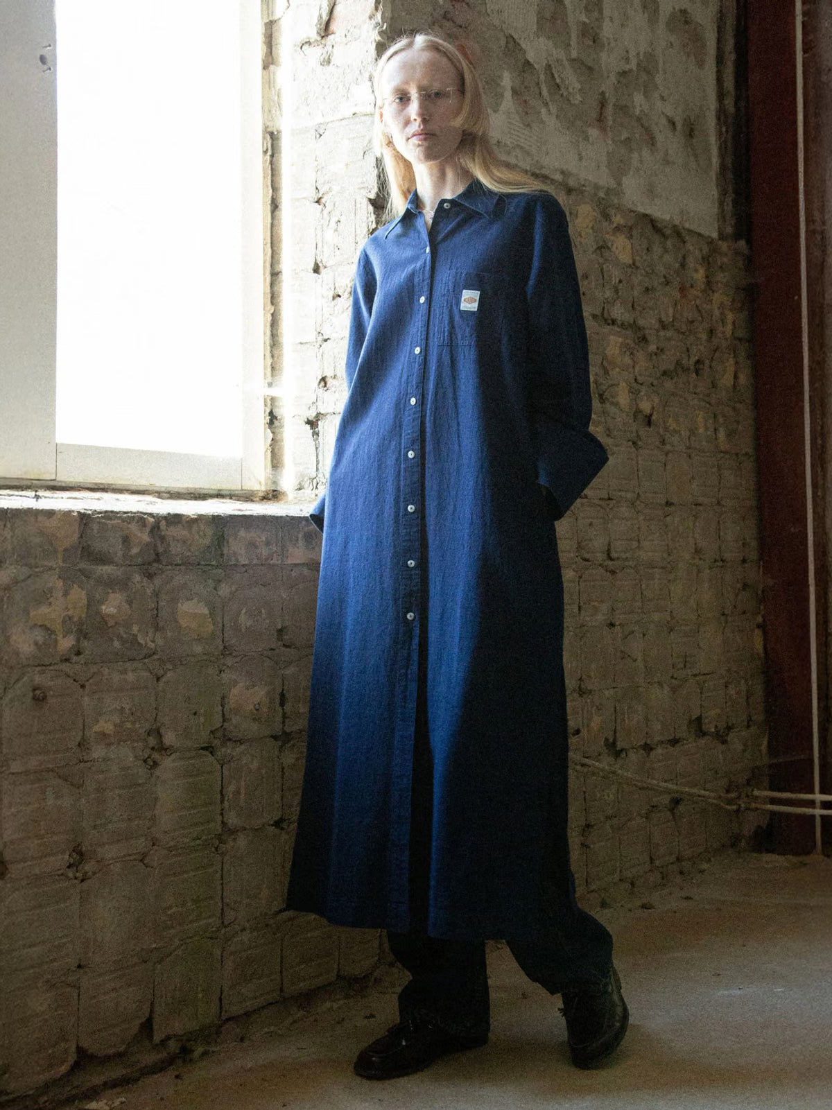 Nila Shirt Dress, Indigo Blue