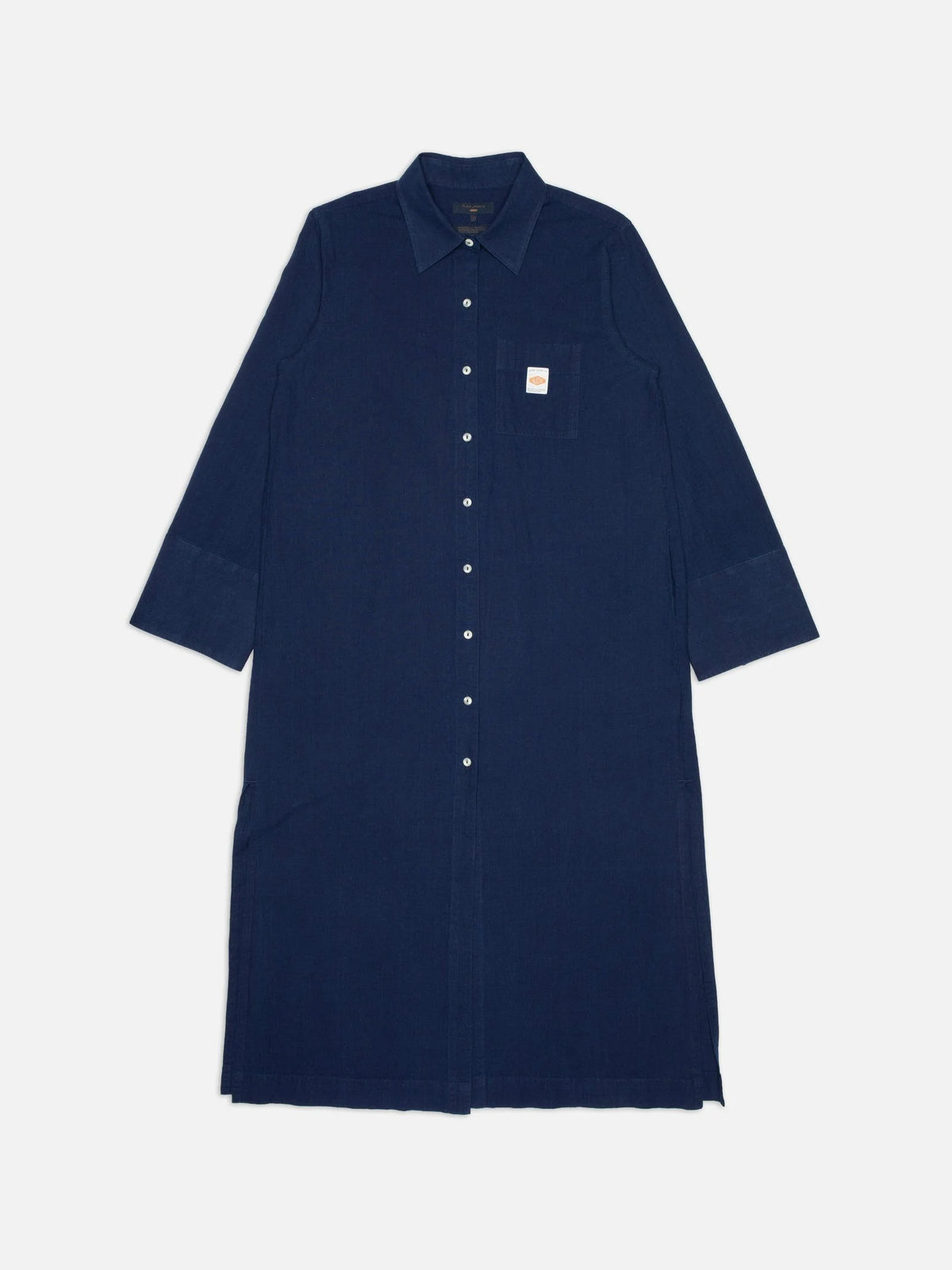 Nila Shirt Dress Indigo Blue, Nudie Jeans