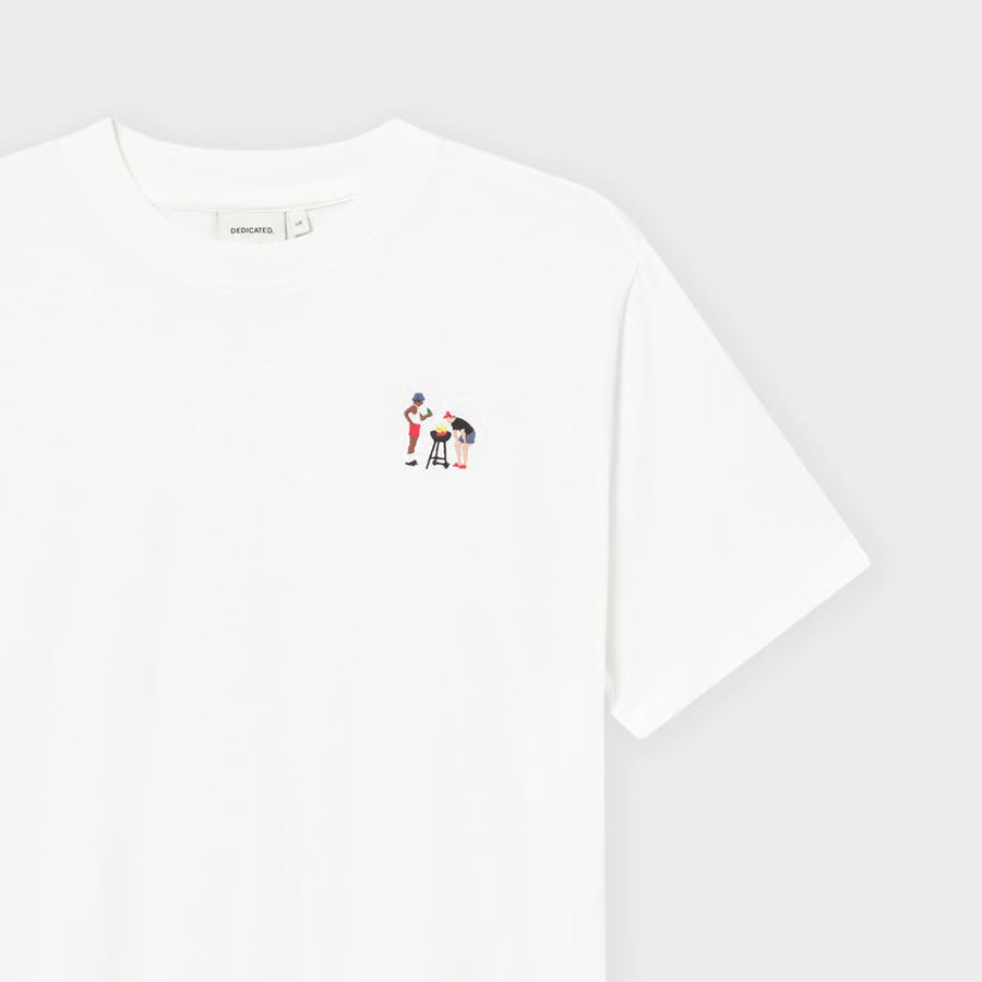 T-shirt Stockholm BBQ Emb, White