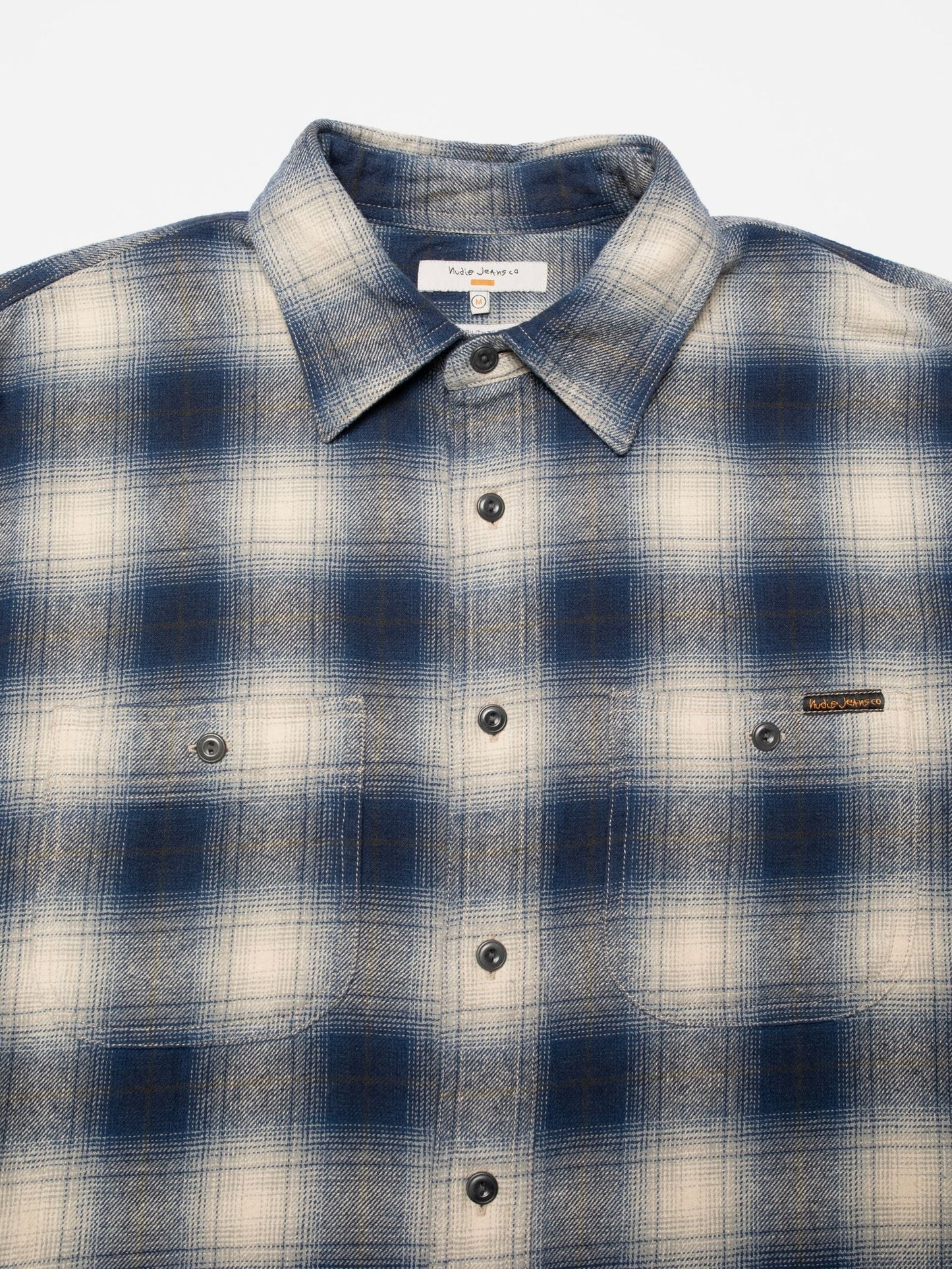 Julian Worker Shirt, Checked Blue