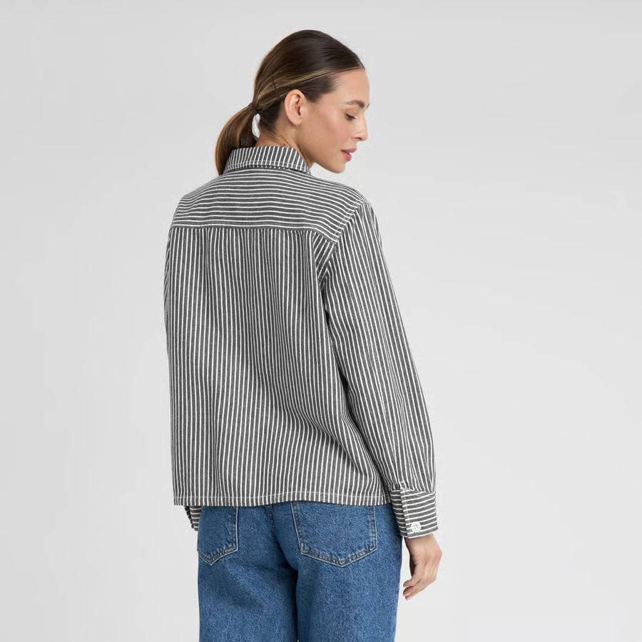 Jacket Stiby Work Stripe, Blue