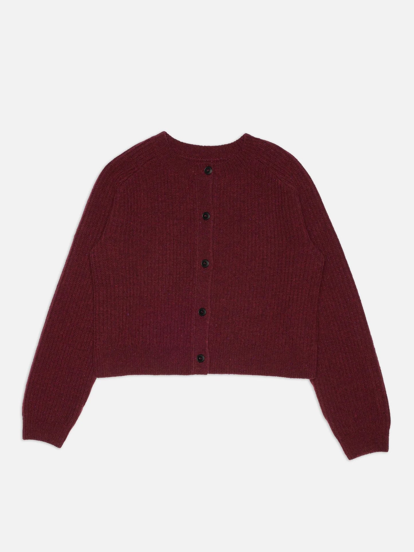 Ellen Cardigan Wool, Burgundy