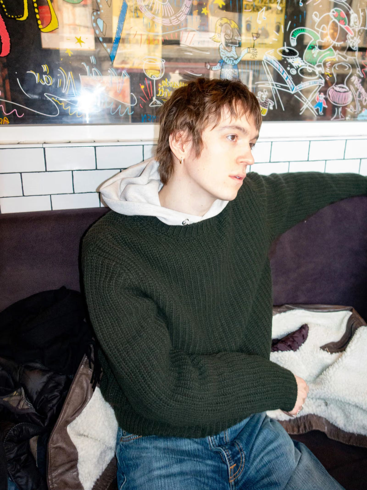 Gurra Sweater Chunky Knit, Racing Green