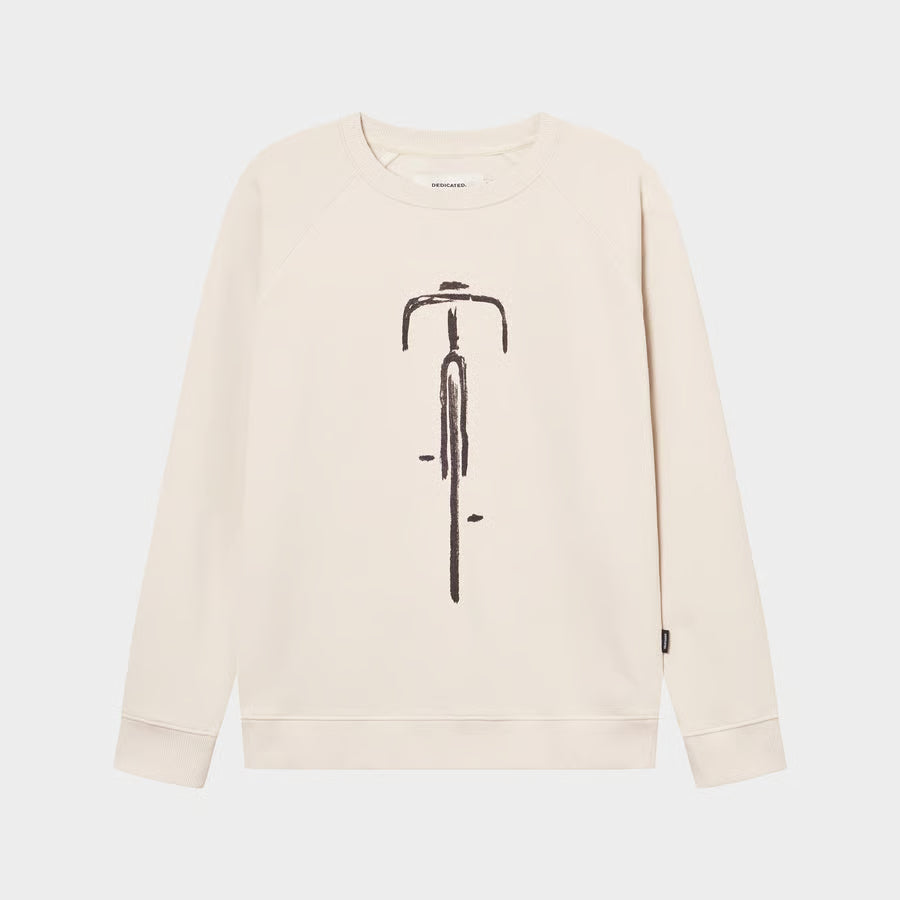 Sweatshirt Malmoe Bike Front Oat White, Dedicated, Såininorden